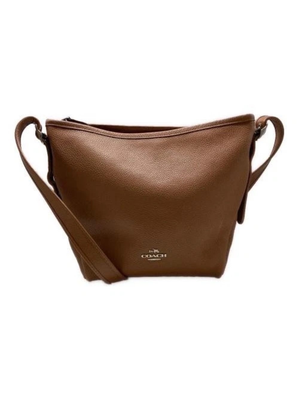 Coach Mini Dufflette 36536 Brown Pebbled Leather Crossbody Bag